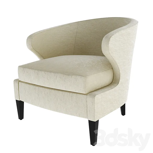 Armchair Lorae Lounge Bright Chair 3DModel