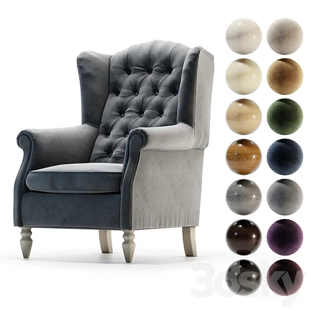 Armchair Lord 3D Model