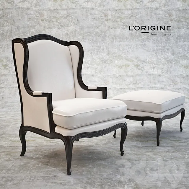 Armchair L'Origine APRL 127 3D Model