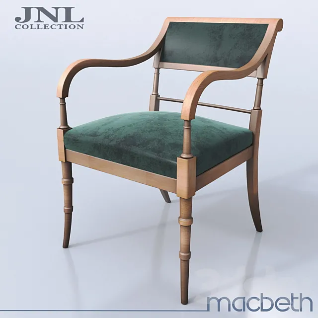 Armchair MacBeth by JNL 3D Model