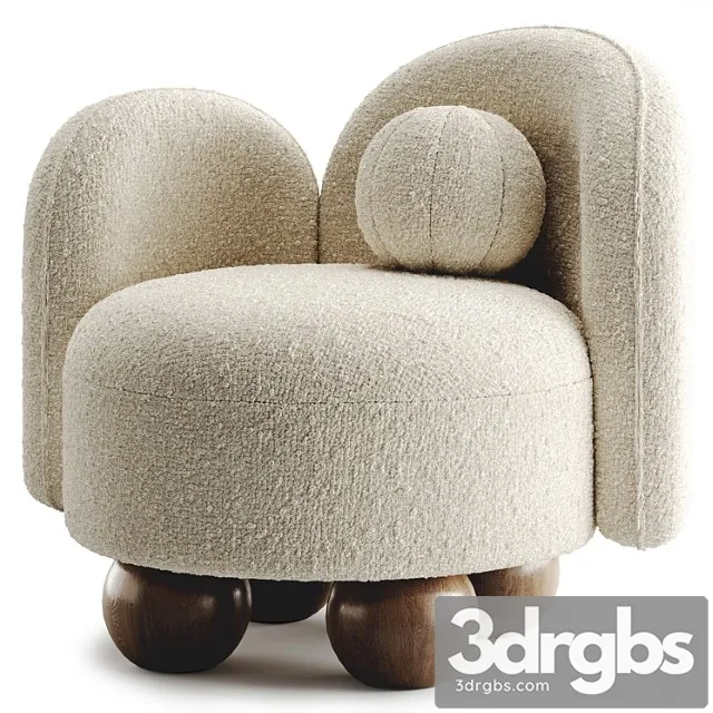 Armchair Manon By Nohohome 3D Model Free