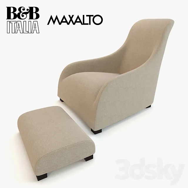 Armchair Maxalto Kalos Apta 3DModel