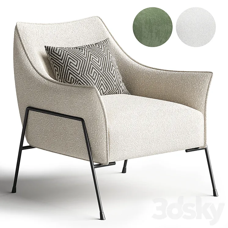 Armchair Melody | Dantone Home 3D Model Free