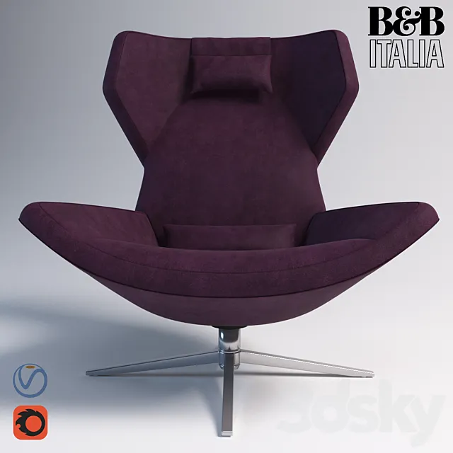 Armchair Metropolitan '14 bebitalia 3D Model