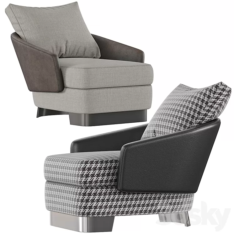 Armchair Minotti - LAWSON 3D Model
