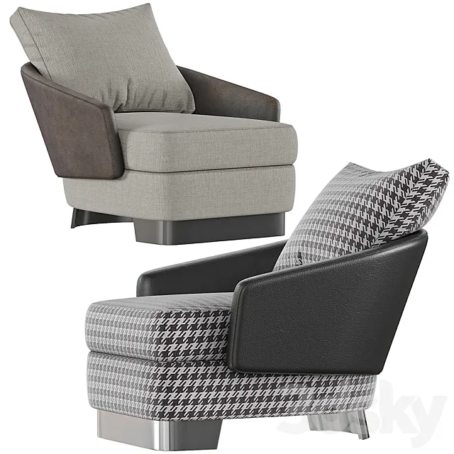 Armchair Minotti - LAWSON 3DModel