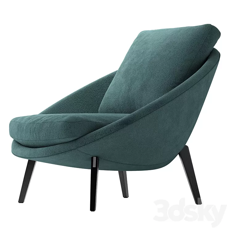 armchair Minotti Lido 2021 collection 3D Model