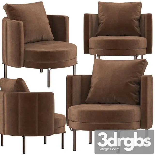 Armchair minotti torii 3D Model Free