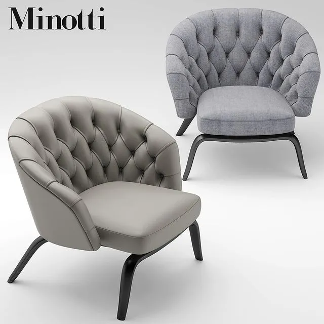 Armchair Minotti winston 3D Model