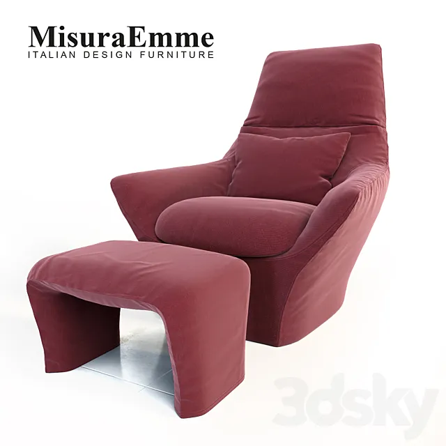 Armchair MisuraEmme Ermes Vesta 3DModel