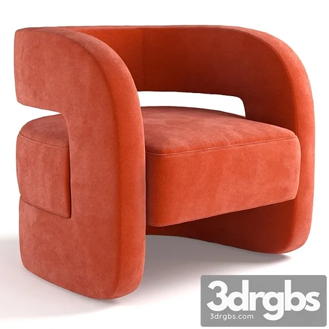 Armchair Mitchell Gold and Bob Williams Kirby Chair 3D Model Free
