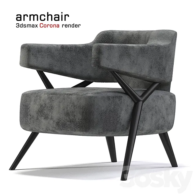 armchair modern 3D Model