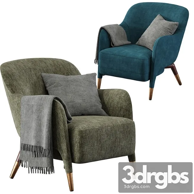 Armchair Molteni C D 151 4 3D Model Free