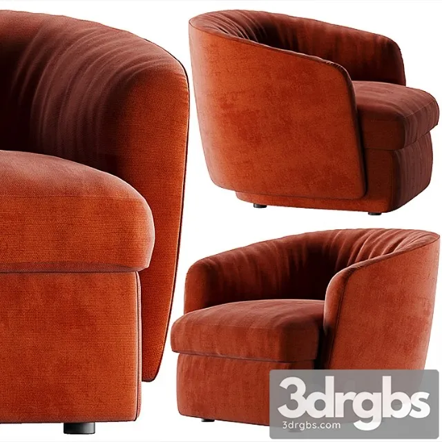 Armchair molteni & c holborn 3D Model Free