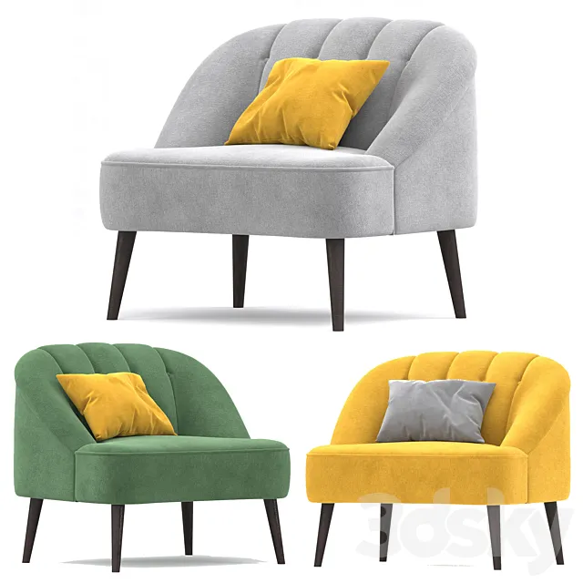 Armchair MONA 3D Model
