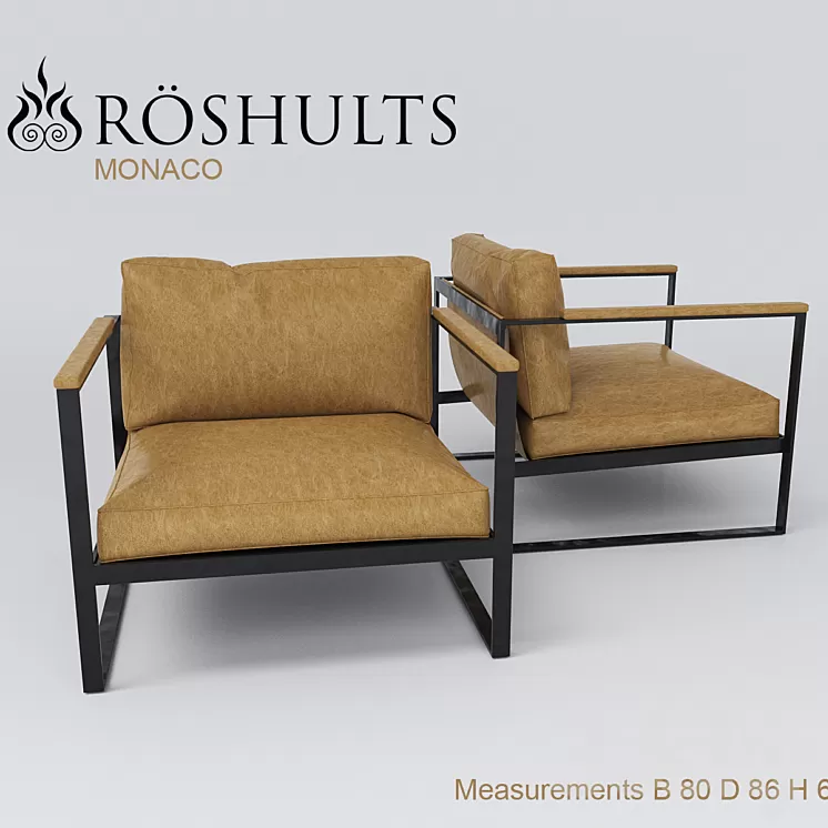 Armchair MONACO 3D Model