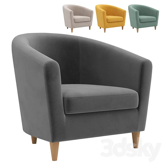 Armchair Moony Askona 3D Model