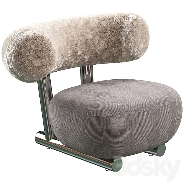 Armchair Moroso Pipe 3D Model