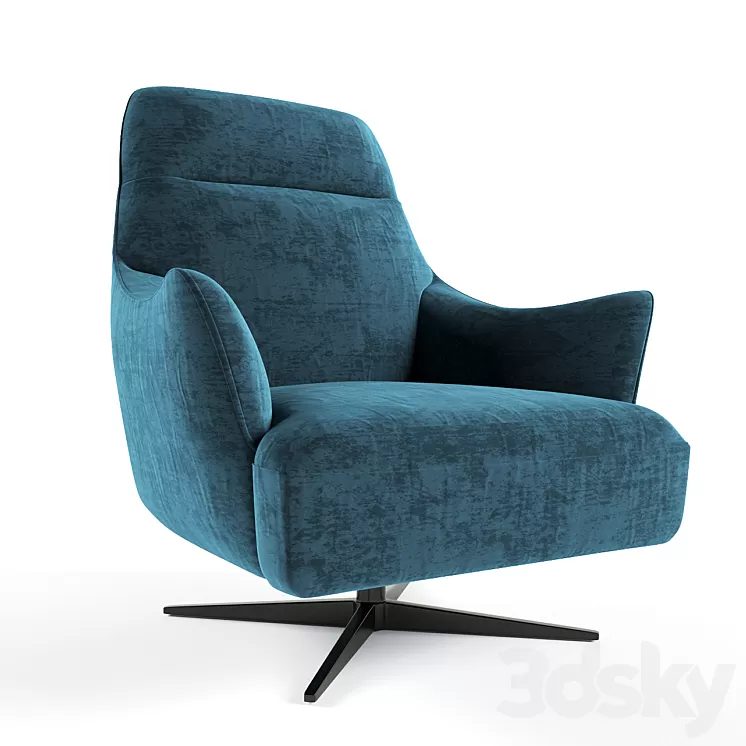 Armchair Natuzzi Calma 3D Model