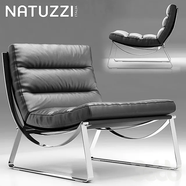 Armchair natuzzi Cammeo 3D Model