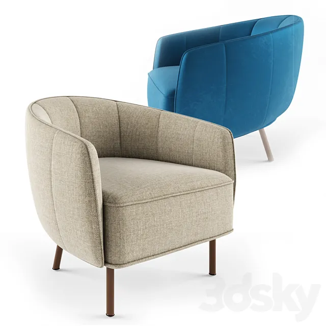 Armchair Natuzzi Graziosa 3DModel
