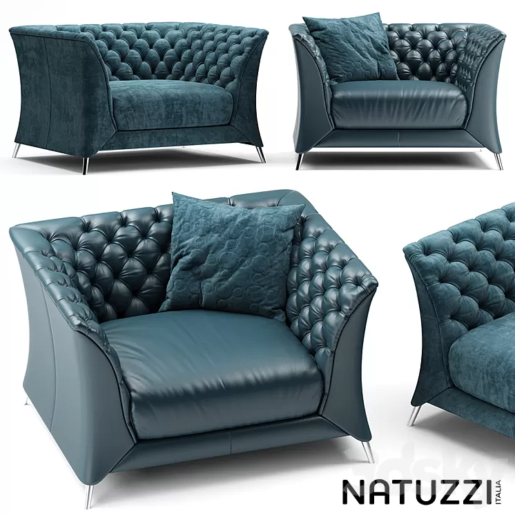 Armchair natuzzi La Scala chair 3D Model