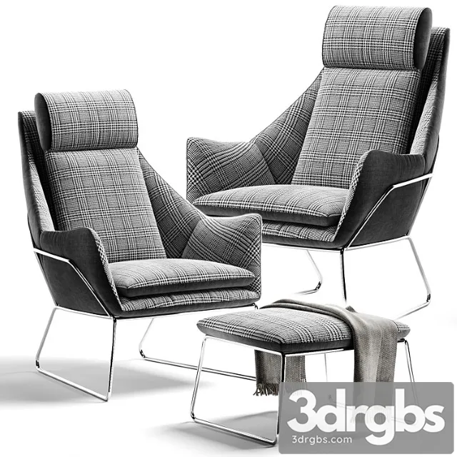 Armchair new york berge?re saba italia