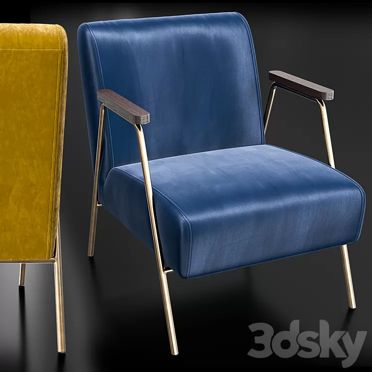 Armchair Oakstaff To4rooms 3D Model