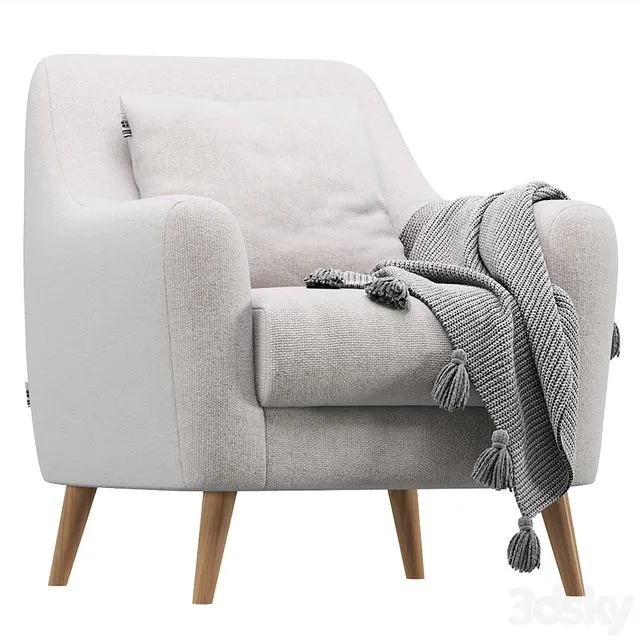 Armchair Odense 3D Model