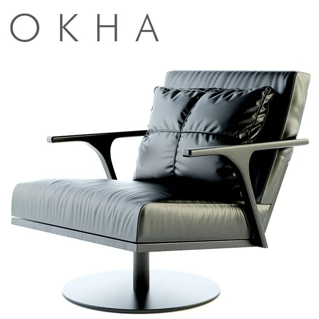 Armchair OKHA STM Swivel Base Armchair 3D Model