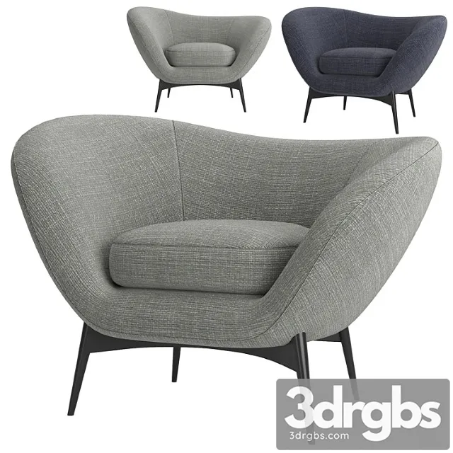 Armchair oltremare by saba italia Free Download