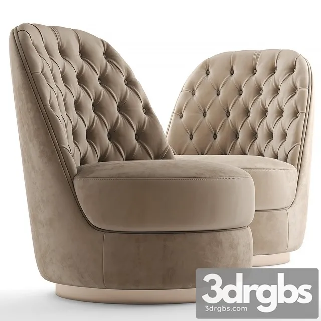 Armchair Opera Leila 3D Model Free