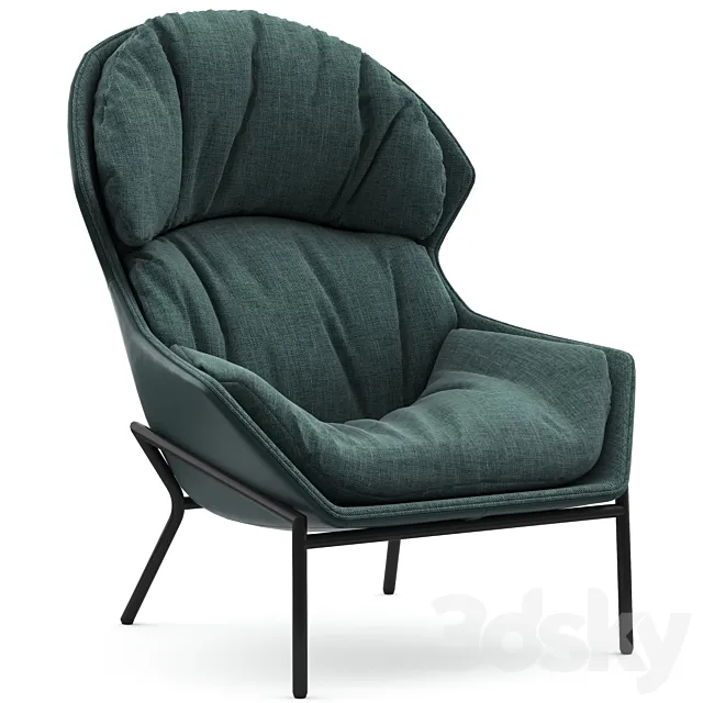 Armchair Oscar 632074 GORGEOUS FURNITURE 3D Model