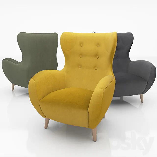 Armchair Passo Laforma 3D Model