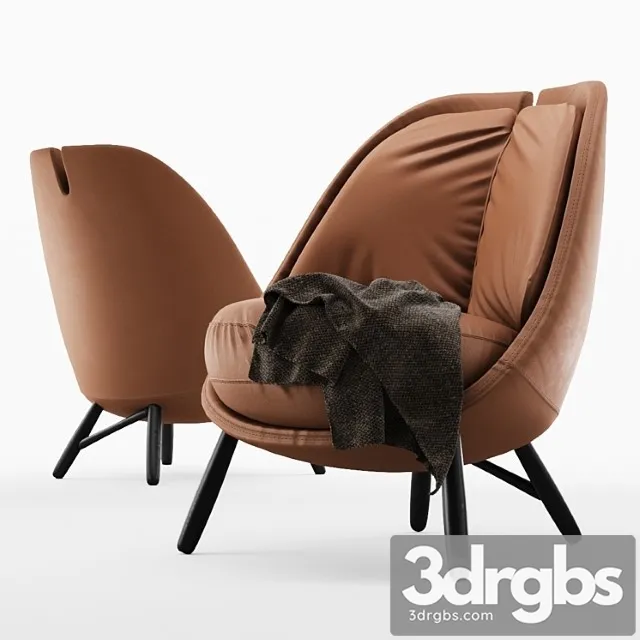 Armchair pianca calatea 3D Model Free