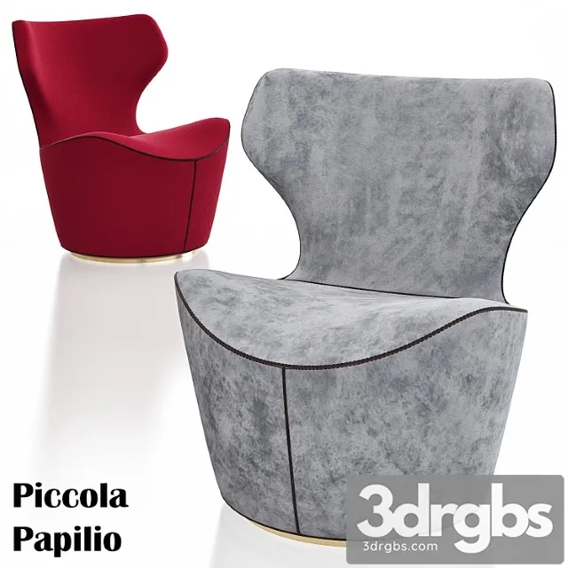 Armchair piccola papilio 3D Model Free