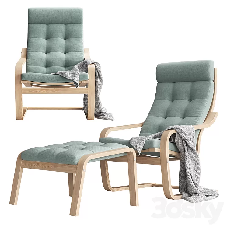 Armchair POANG by IKEA 3D Model