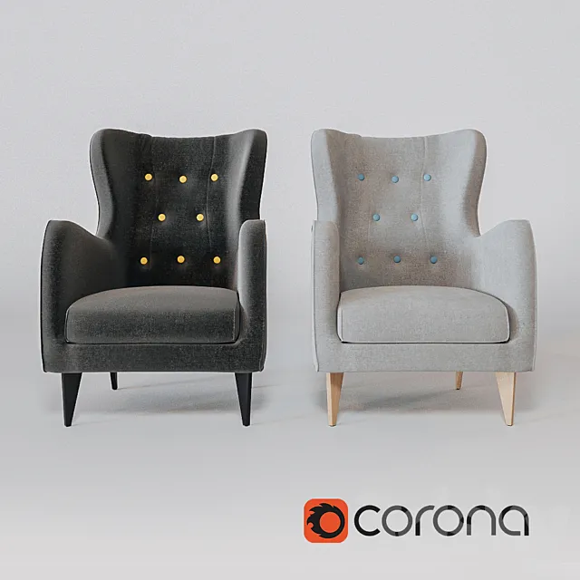 Armchair Pola 3D Model