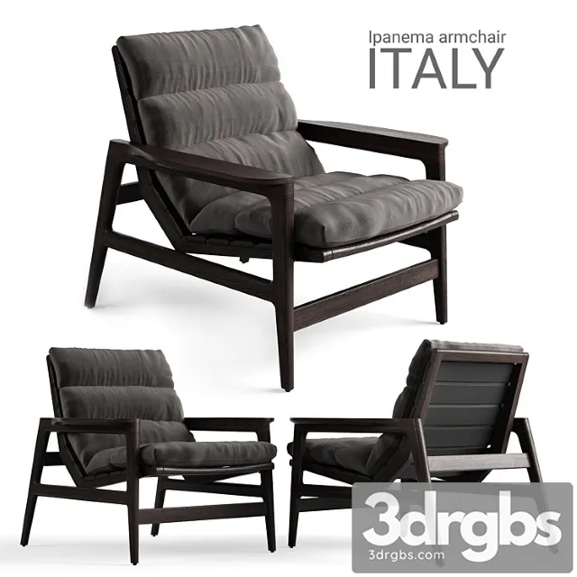 Armchair Poliform Ipanema 3D Model Free