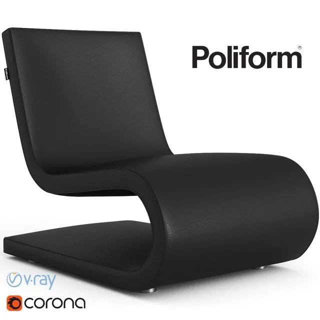 Armchair Poliform Snake 3D Model