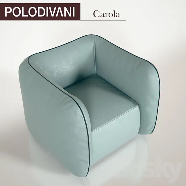 Armchair Polodivani "Carola" 3D Model