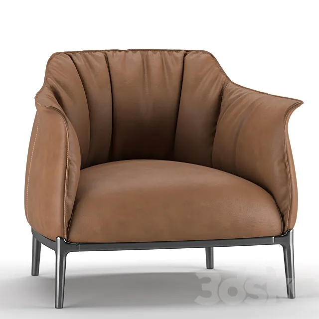 Armchair Poltrona Frau Archibald 3D Model