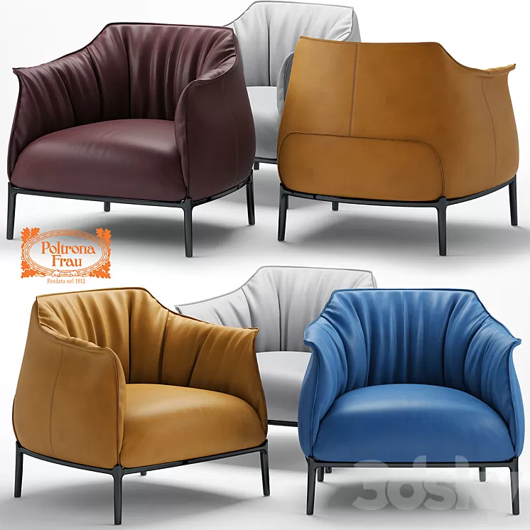 Armchair poltrona frau archibald 3D Model