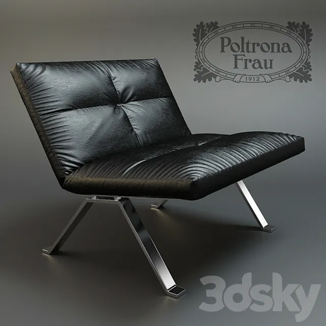 Armchair Poltrona Frau Brooklyn 3D Model