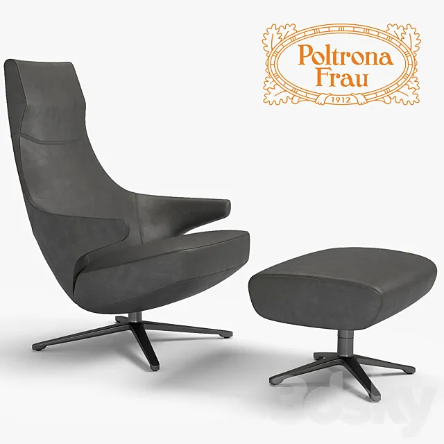 Armchair Poltrona Frau Jay 3D Model