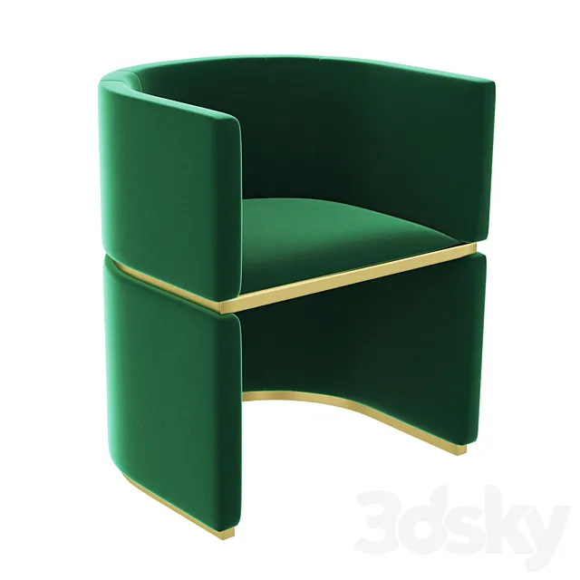 Armchair Poltroncina 72 Dimore Studio 3D Model