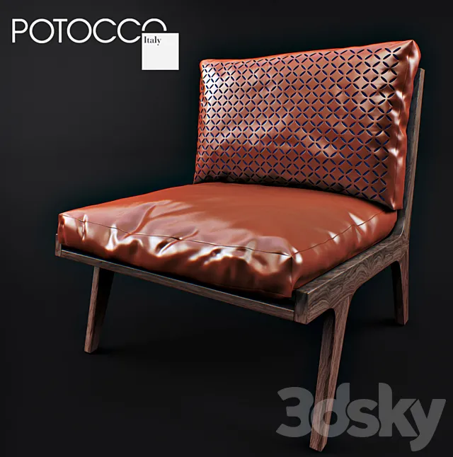 Armchair POTOCCO EGO LOUNGE 3DModel