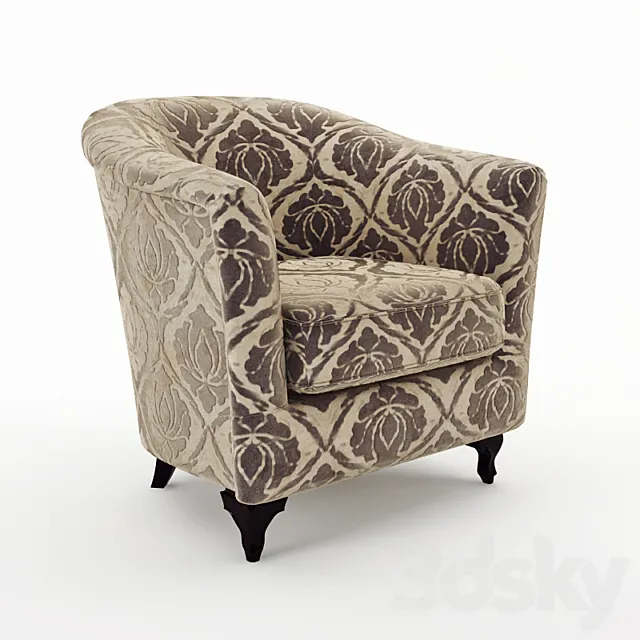 Armchair Pregno P14TR 3D Model