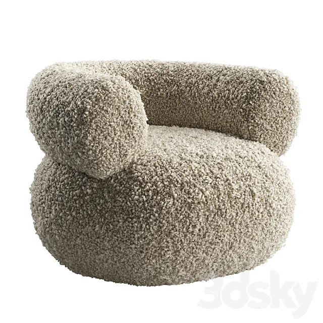 Armchair PUFFER by GOODCOLONY 3D Model