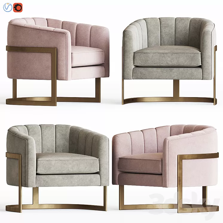 Armchair Pure Elegance 3D Model